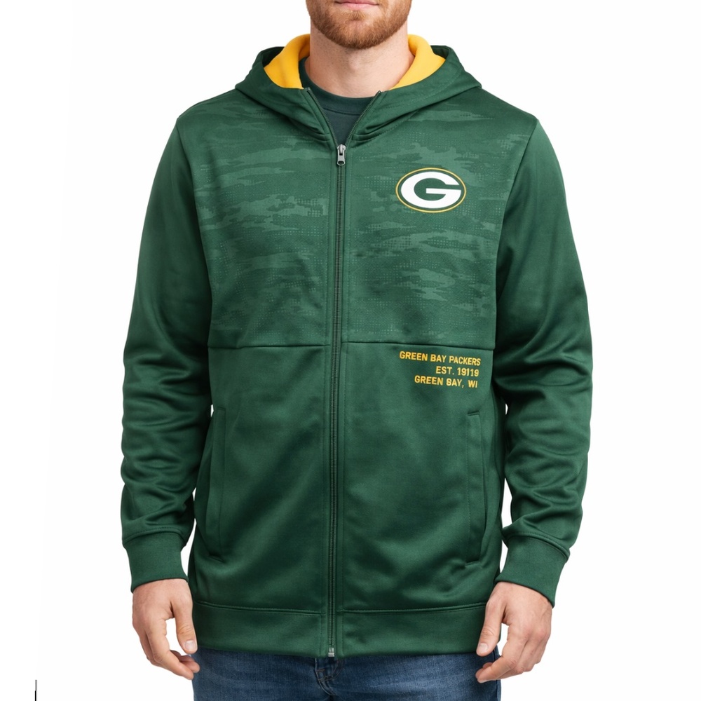 NFL Team Apparel ‎ - Green Bay Packers Full-Zip Hoodie